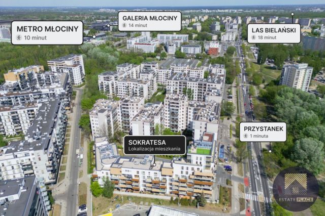 Mieszkanie 1-pokojowe Warszawa Bielany, ul. Sokratesa. Zdjęcie 12