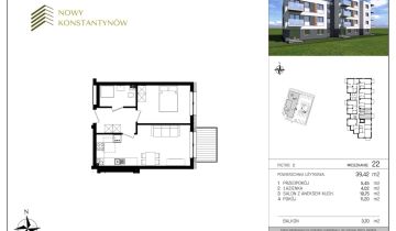 Mieszkanie 2-pokojowe Konstantynów Łódzki Józefów