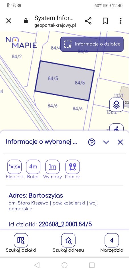 Działka budowlana Bartoszylas. Zdjęcie 4