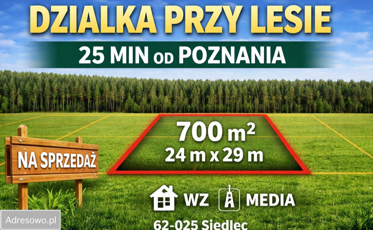 Działka budowlana Siedlec, ul. Przylesie. Zdjęcie 4