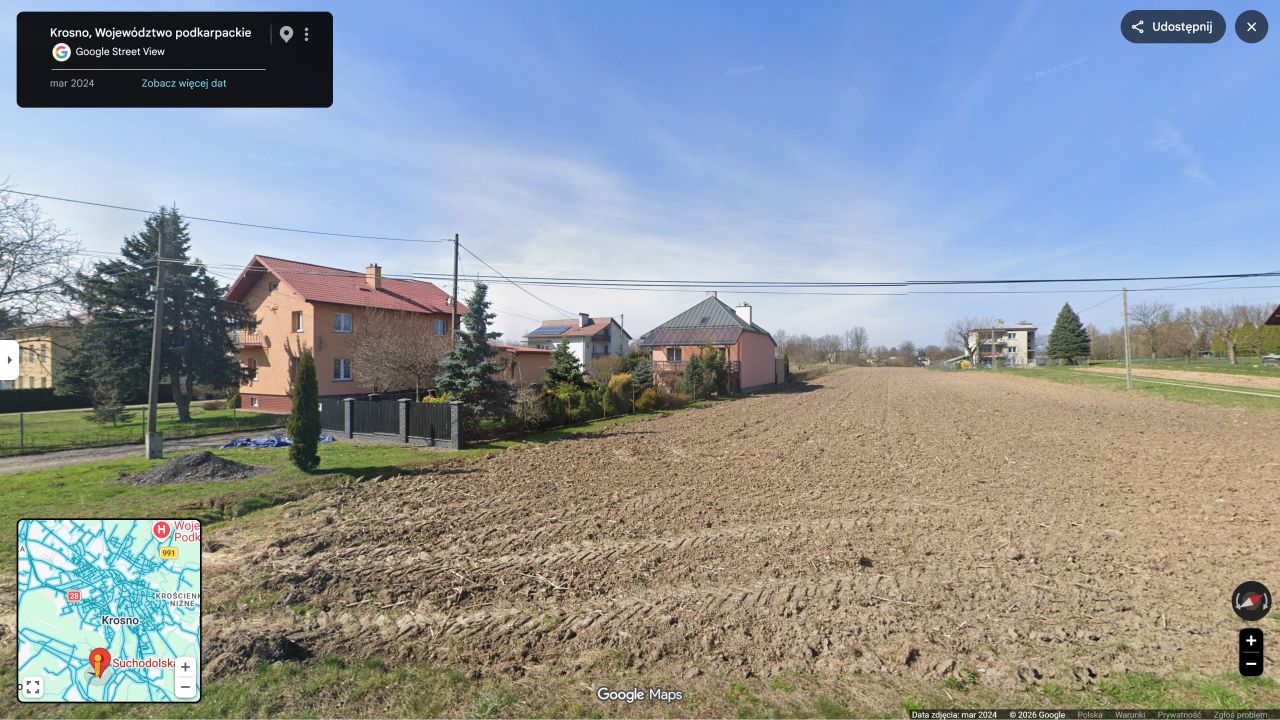 Działka budowlana Krosno Suchodół, ul. Suchodolska. Zdjęcie 2