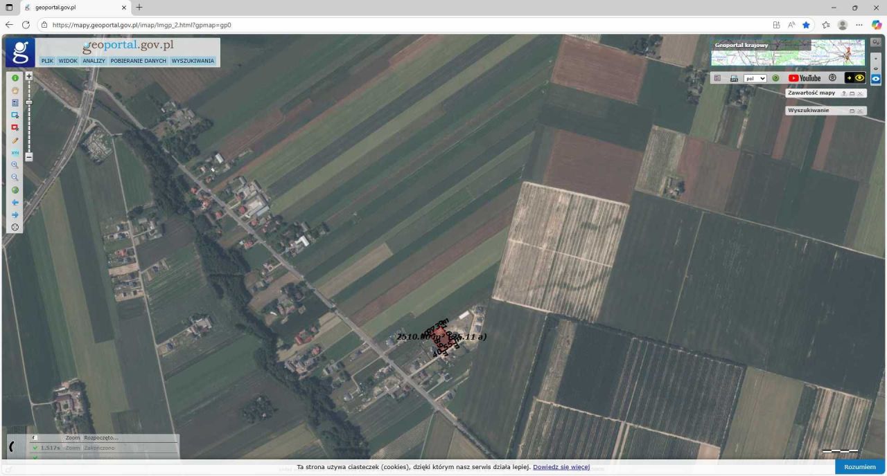 Działka budowlana Zosin. Zdjęcie 3