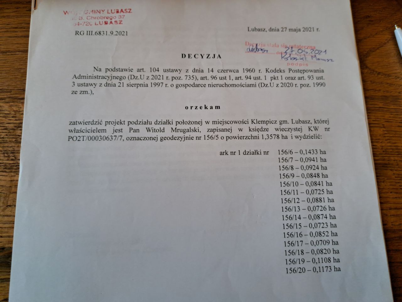 Działka budowlana Klempicz