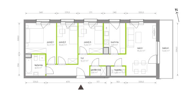 Mieszkanie 4-pokojowe Warszawa Chrzanów, ul. Szeligowska. Zdjęcie 8