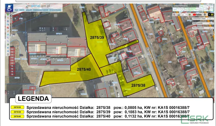 Działka budowlana Sosnowiec, ul. Kosynierów