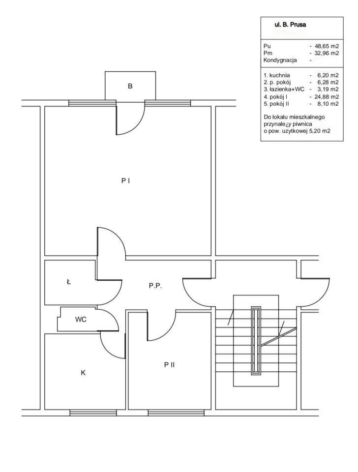 Mieszkanie 2-pokojowe Węgorzewo, ul. Bolesława Prusa. Zdjęcie 8
