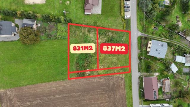 Działka budowlana Łany Wielkie, ul. Wiejska. Zdjęcie 1