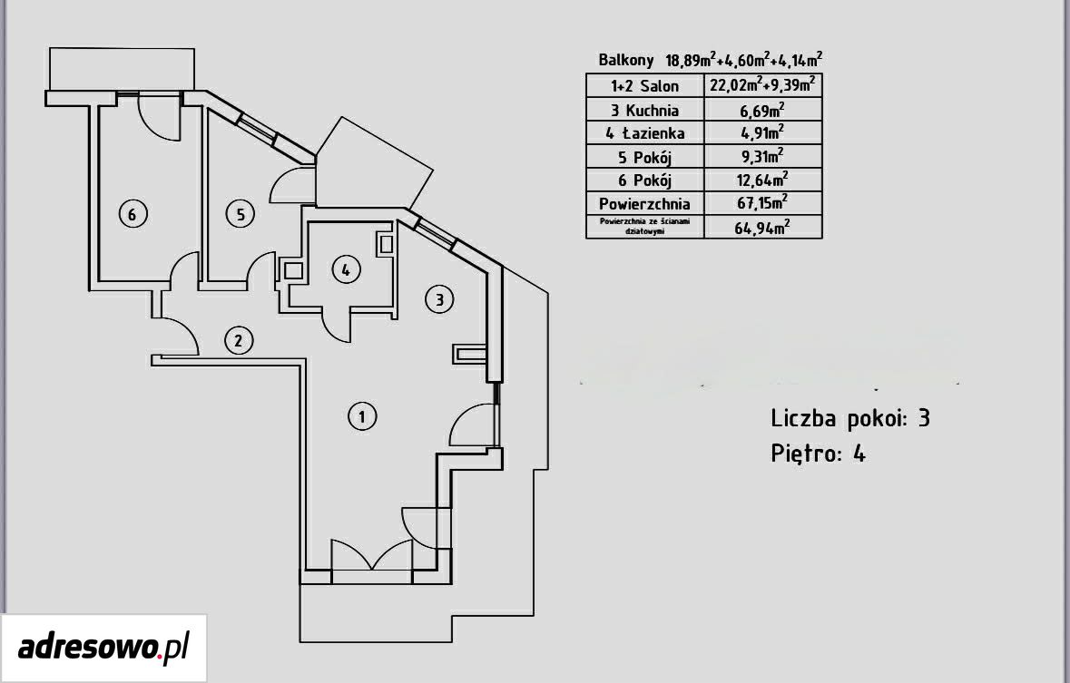 Mieszkanie 3-pokojowe Wrocław Swojczyce, ul. Chałupnicza. Zdjęcie 15