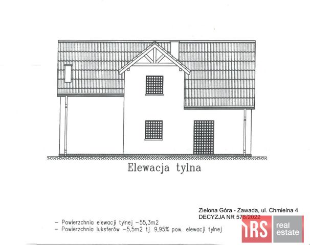 dom wolnostojący, 4 pokoje Zielona Góra Zawada, ul. Zawada-Chmielna. Zdjęcie 3