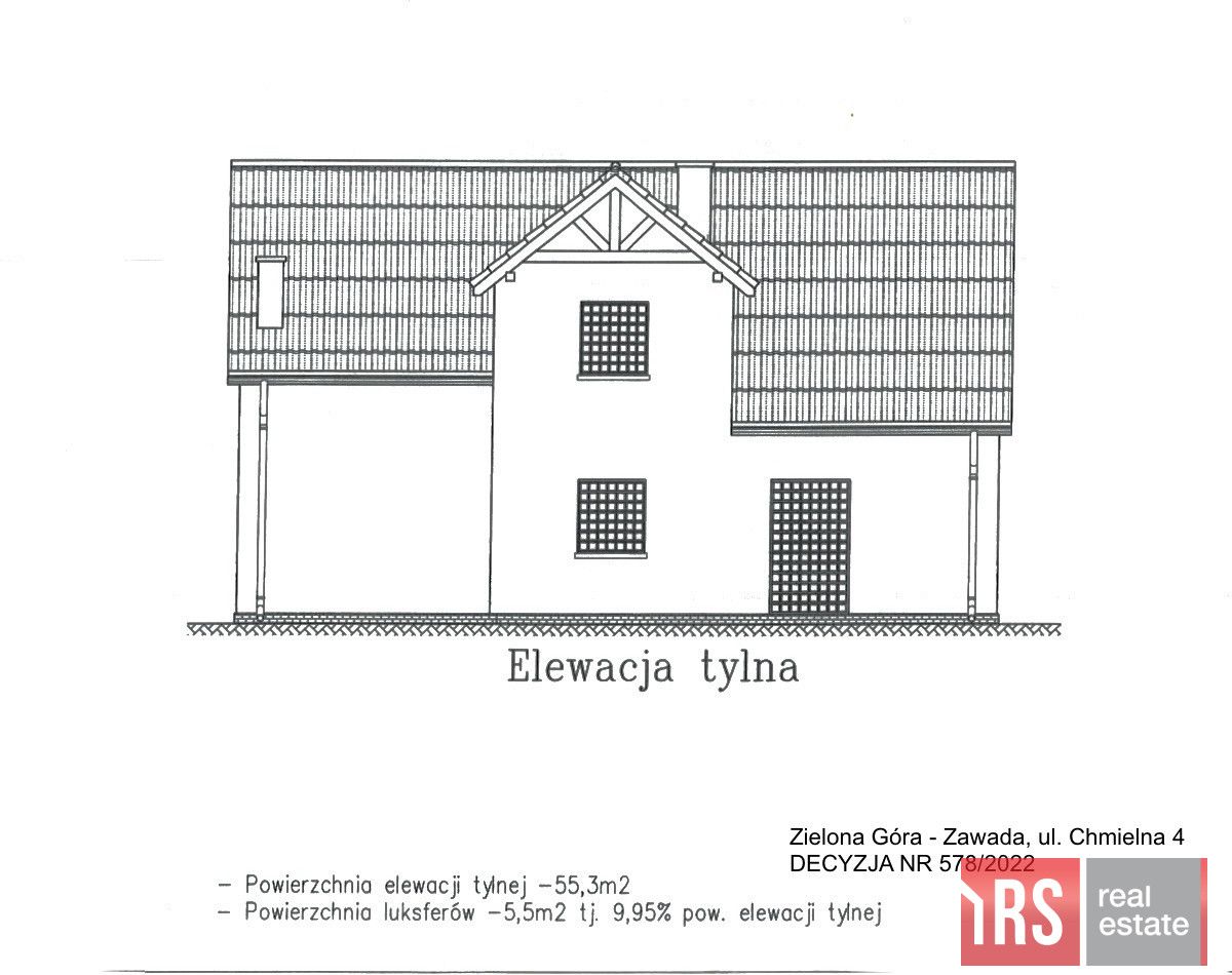 dom wolnostojący, 4 pokoje Zielona Góra Zawada, ul. Zawada-Chmielna. Zdjęcie 3