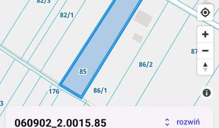 Działka budowlana Majdan Borzechowski