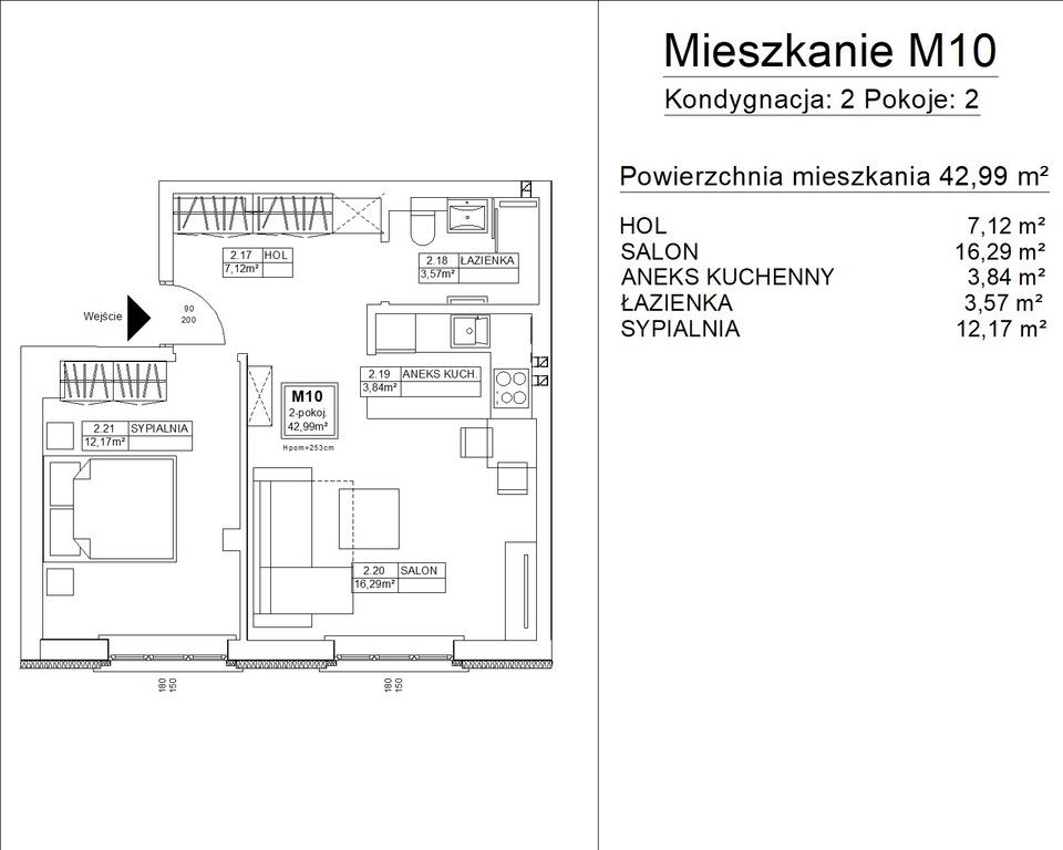 Mieszkanie 2-pokojowe Kraków Podgórze, ul. Czyżówka. Zdjęcie 12