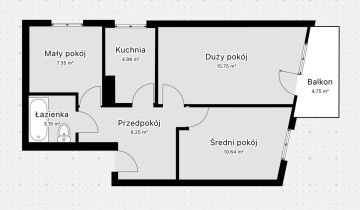 Mieszkanie 3-pokojowe Gliwice Zatorze, ul. Chorzowska