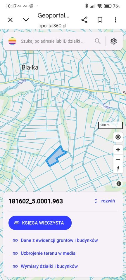 Działka rolno-budowlana Białka. Zdjęcie 2