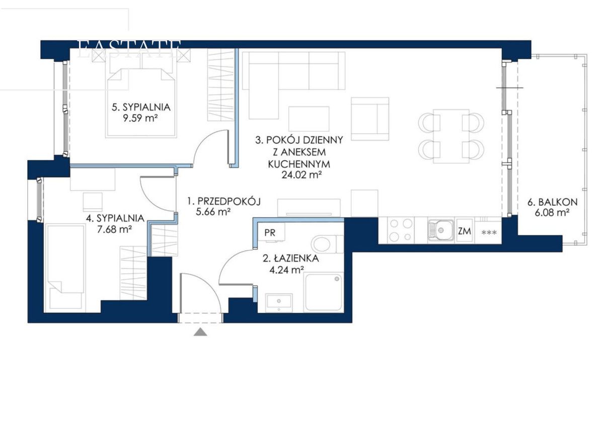Mieszkanie 3-pokojowe Wiślinka, ul. Łąkowa. Zdjęcie 9