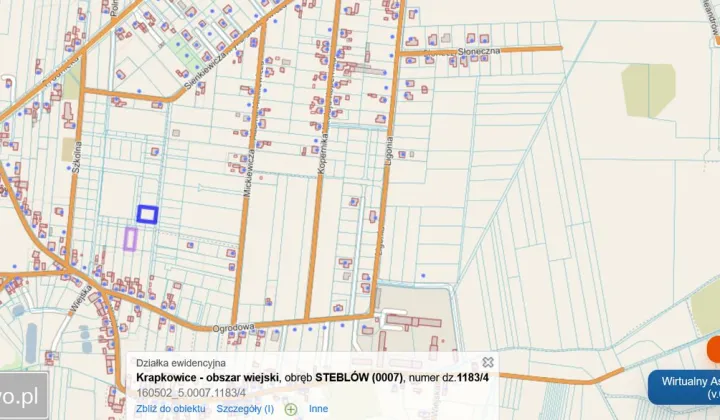 Działka budowlana Steblów