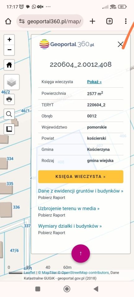 Działka budowlana Kościerzyna. Zdjęcie 2