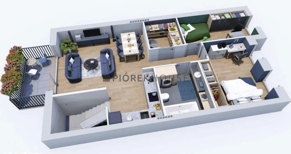 Mieszkanie 3-pokojowe Warszawa Wawer, ul. Ogórkowa. Zdjęcie 10