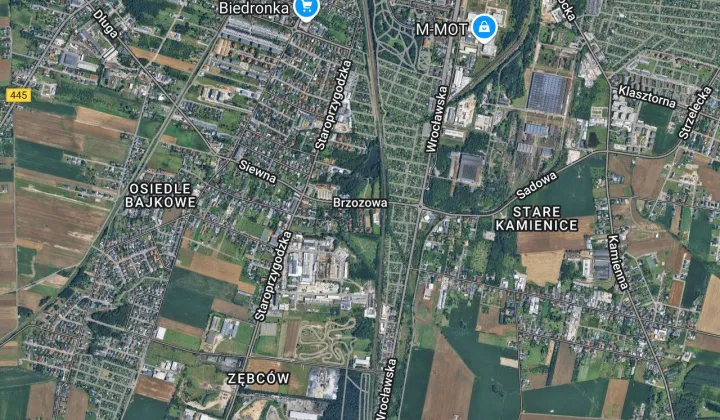 Działka rod Ostrów Wielkopolski, ul. Brzozowa