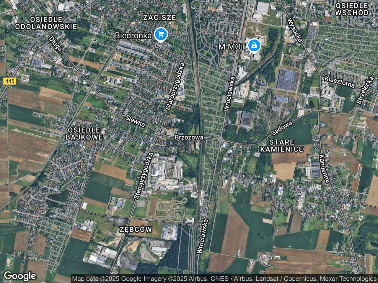 Działka rod Ostrów Wielkopolski, ul. Brzozowa