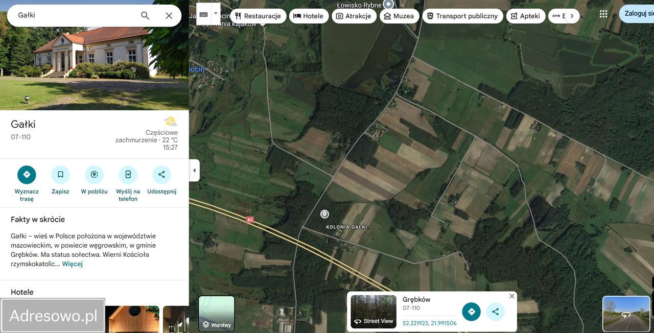 Działka leśna Gałki