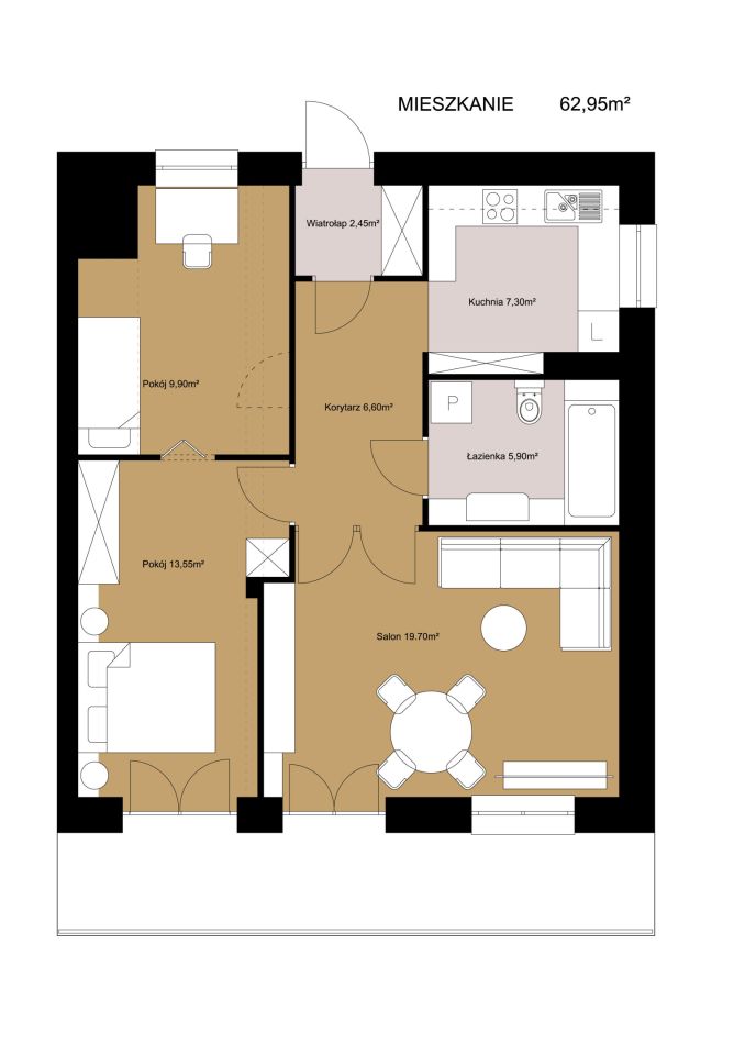 Mieszkanie 3-pokojowe Kielce Centrum, ul. Planty. Zdjęcie 24