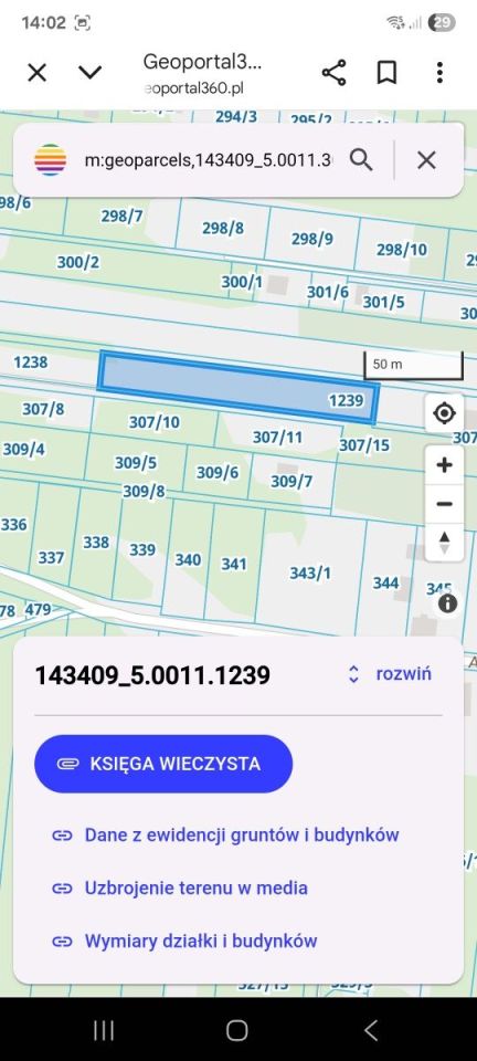 Działka budowlana Łosie. Zdjęcie 2