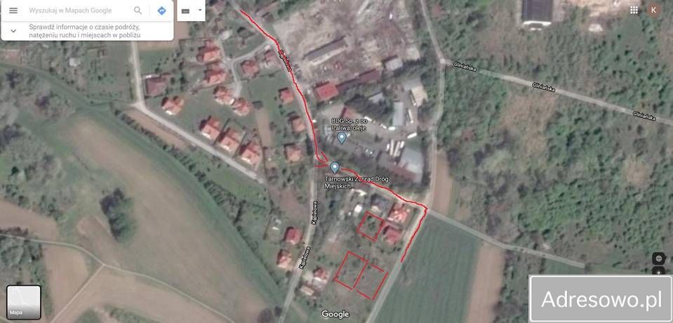 Działka budowlana Tarnów, ul. Kąpielowa