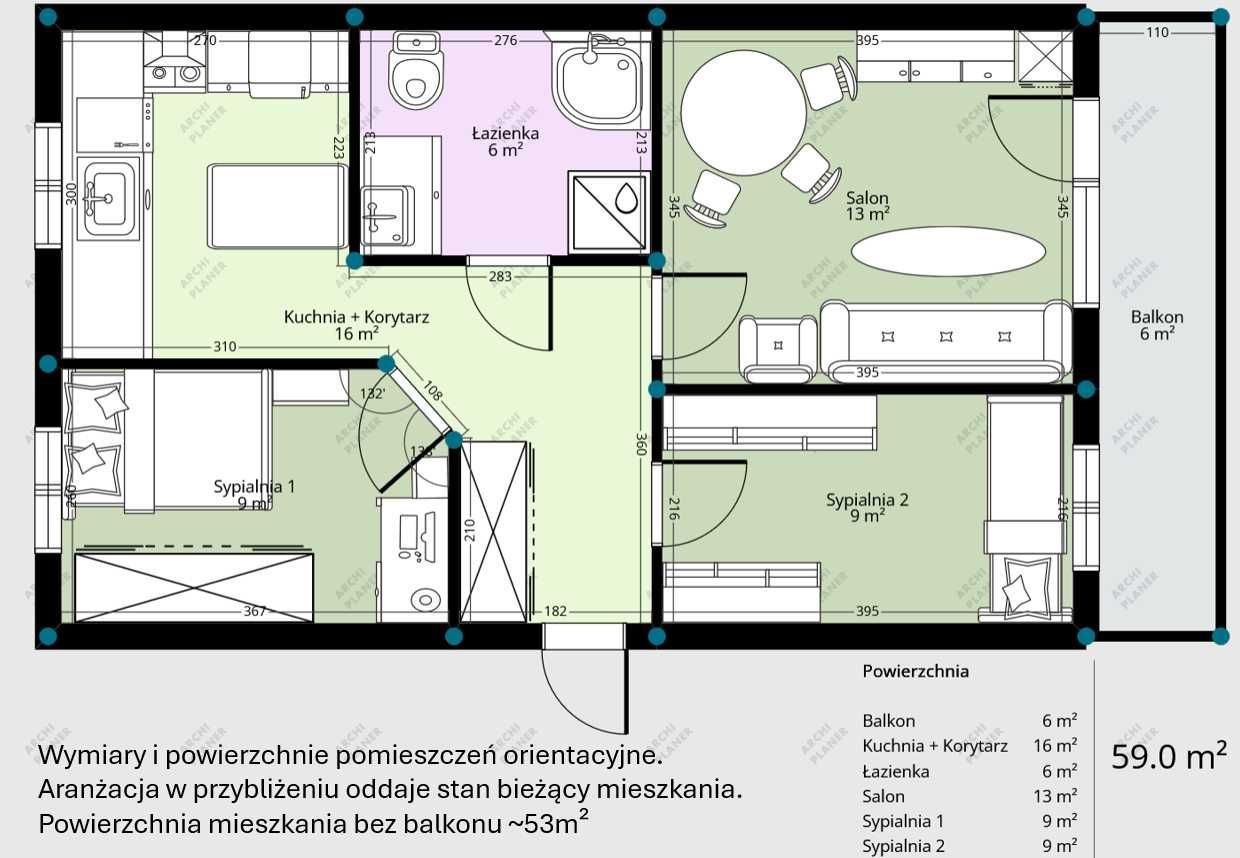 Mieszkanie 3-pokojowe Krzyż Wielkopolski. Zdjęcie 8
