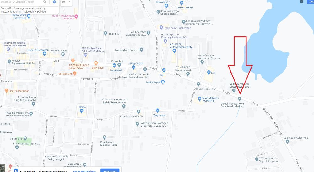 Działka inwestycyjna Wąbrzeźno, ul. 1 Maja. Zdjęcie 5