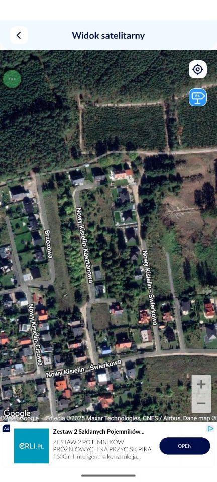 Działka budowlana Zielona Góra, ul. Nowy Kisielin-Kasztanowa