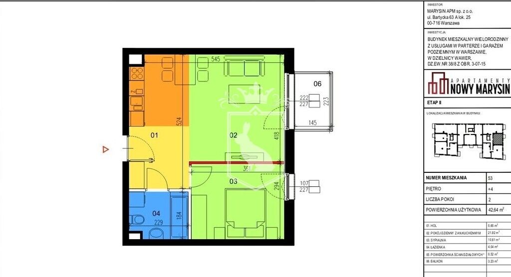Mieszkanie 2-pokojowe Warszawa Wawer, ul. Okularowa. Zdjęcie 20