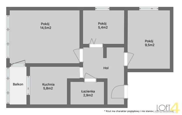 Mieszkanie 3-pokojowe Nowy Sącz, ul. Naściszowska. Zdjęcie 15