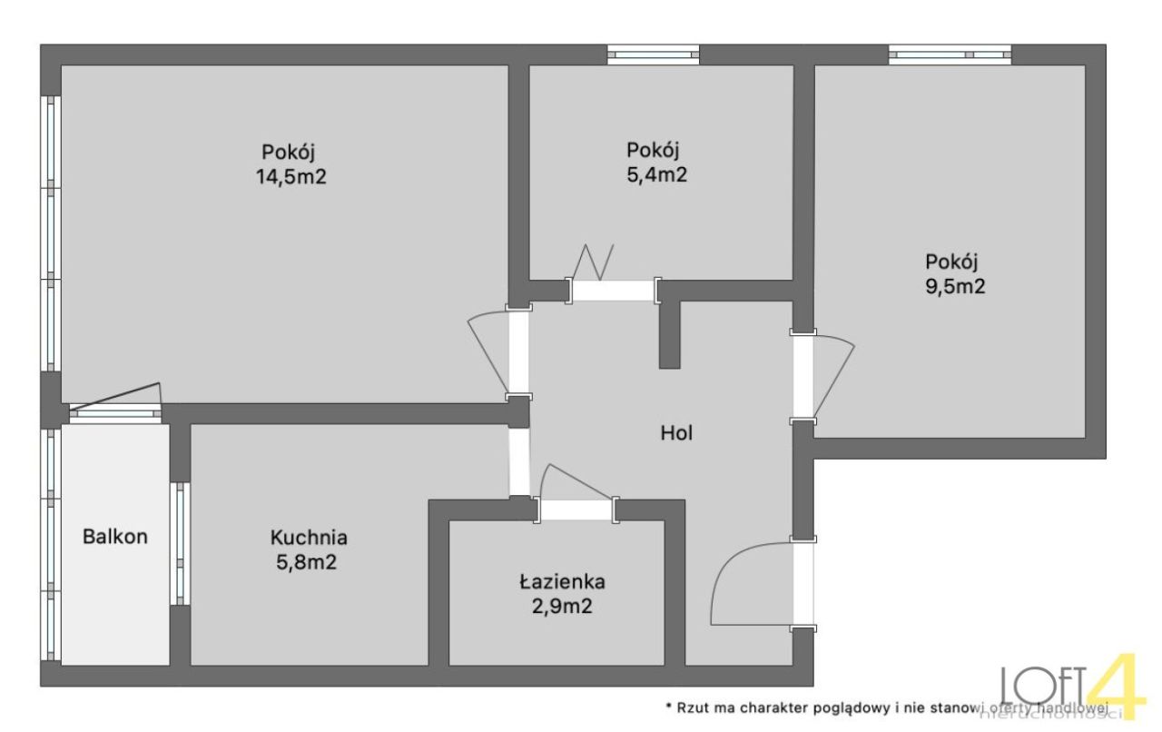 Mieszkanie 3-pokojowe Nowy Sącz, ul. Naściszowska. Zdjęcie 15
