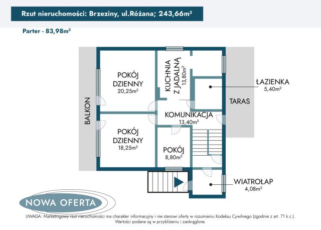 dom wolnostojący, 6 pokoi Brzeziny, ul. Różana. Zdjęcie 41