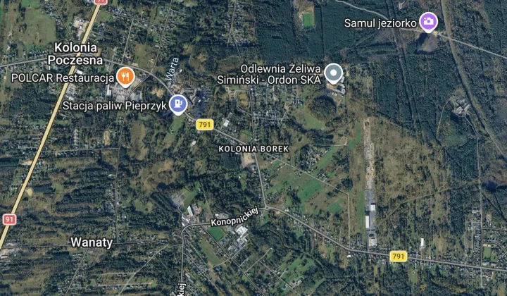 Działka budowlana Zawodzie Kolonia Borek