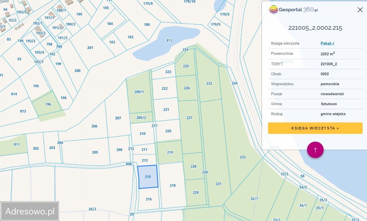 Działka budowlana Kąty Rybackie, ul. Wierzbowa. Zdjęcie 2