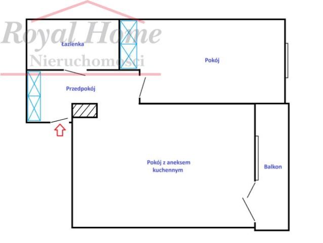 Mieszkanie 2-pokojowe Wrocław Krzyki, ul. ks. Czesława Klimasa. Zdjęcie 13