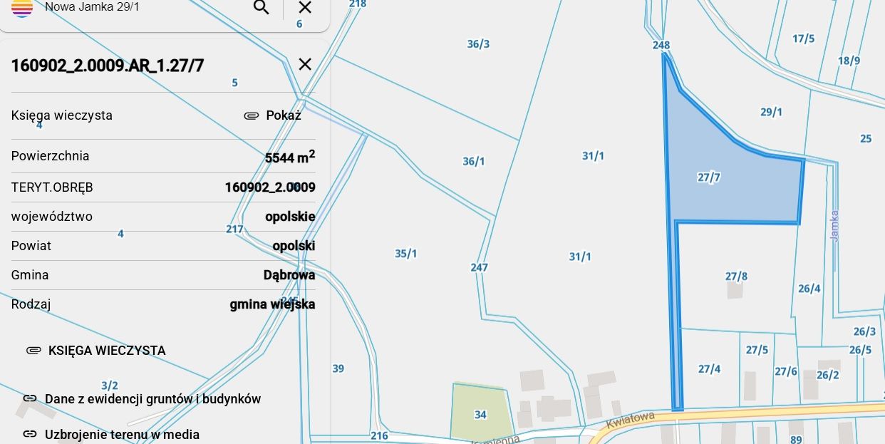 Działka rolna Nowa Jamka, ul. Kwiatowa. Zdjęcie 4