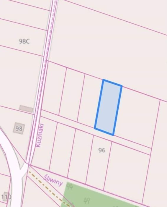 Działka budowlana Kuźniaki Gajówka. Zdjęcie 3