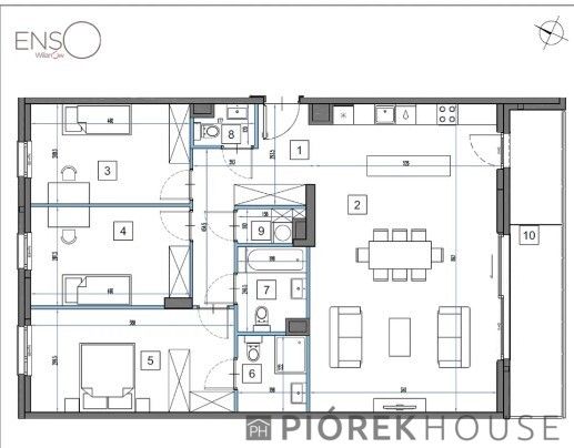 Mieszkanie 4-pokojowe Warszawa Wilanów, ul. Adama Branickiego. Zdjęcie 8