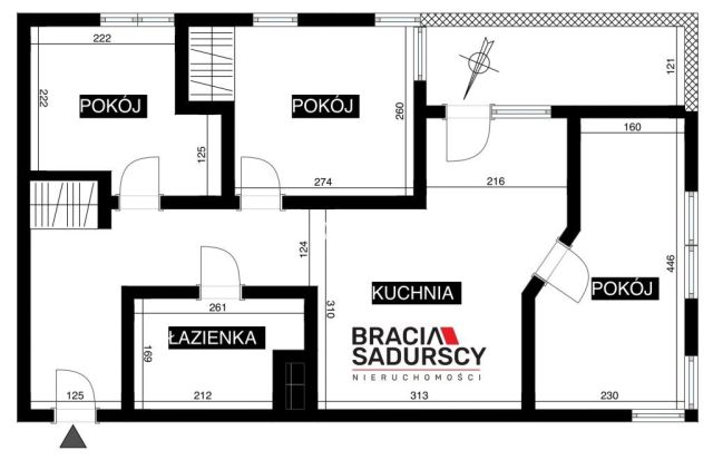 Mieszkanie 3-pokojowe Kraków Prądnik Biały, al. 29 Listopada. Zdjęcie 27