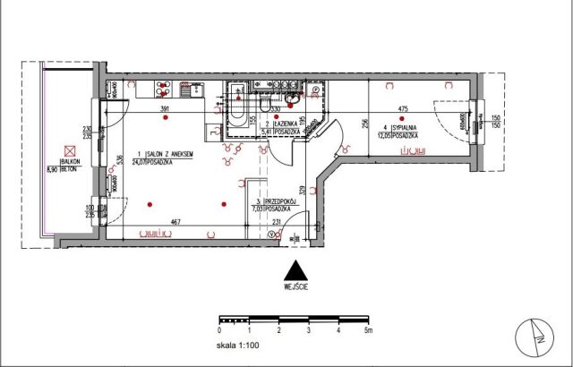 Mieszkanie 2-pokojowe Bydgoszcz Bielawy, ul. Jana Karola Chodkiewicza. Zdjęcie 14