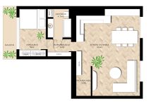 Mieszkanie 2-pokojowe Gliwice Trynek, ul. Juliusza Ligonia. Zdjęcie 2