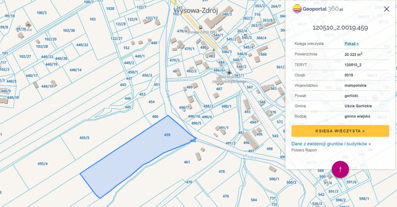 Działka budowlana Wysowa-Zdrój. Zdjęcie 2