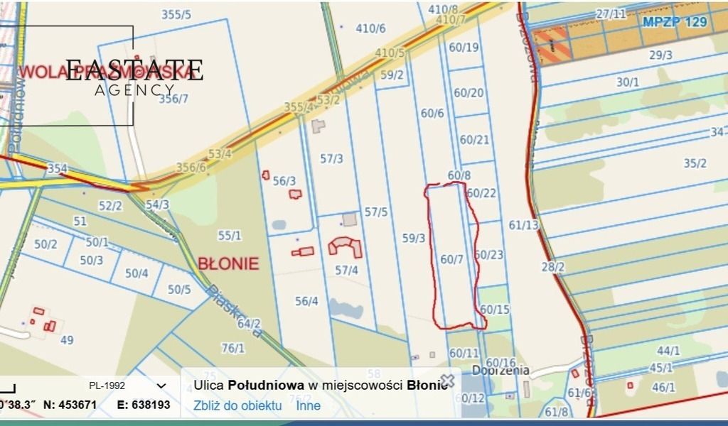Działka inwestycyjna Błonie, ul. Południowa. Zdjęcie 8