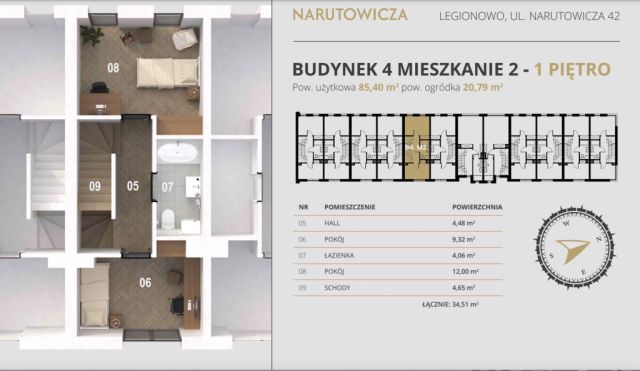 dom szeregowy, 4 pokoje Legionowo, ul. Gabriela Narutowicza. Zdjęcie 6