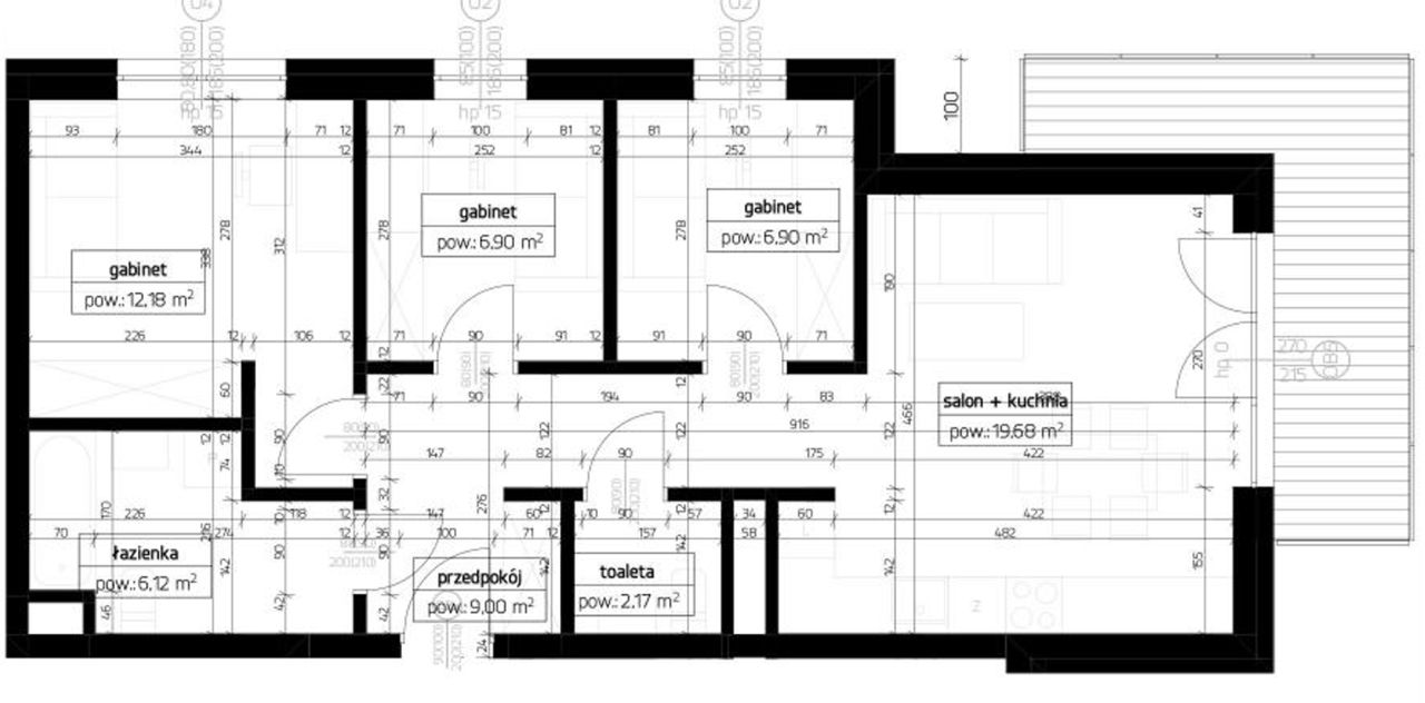Mieszkanie 4-pokojowe Rzeszów Zwięczyca, al. Solidarności. Zdjęcie 7