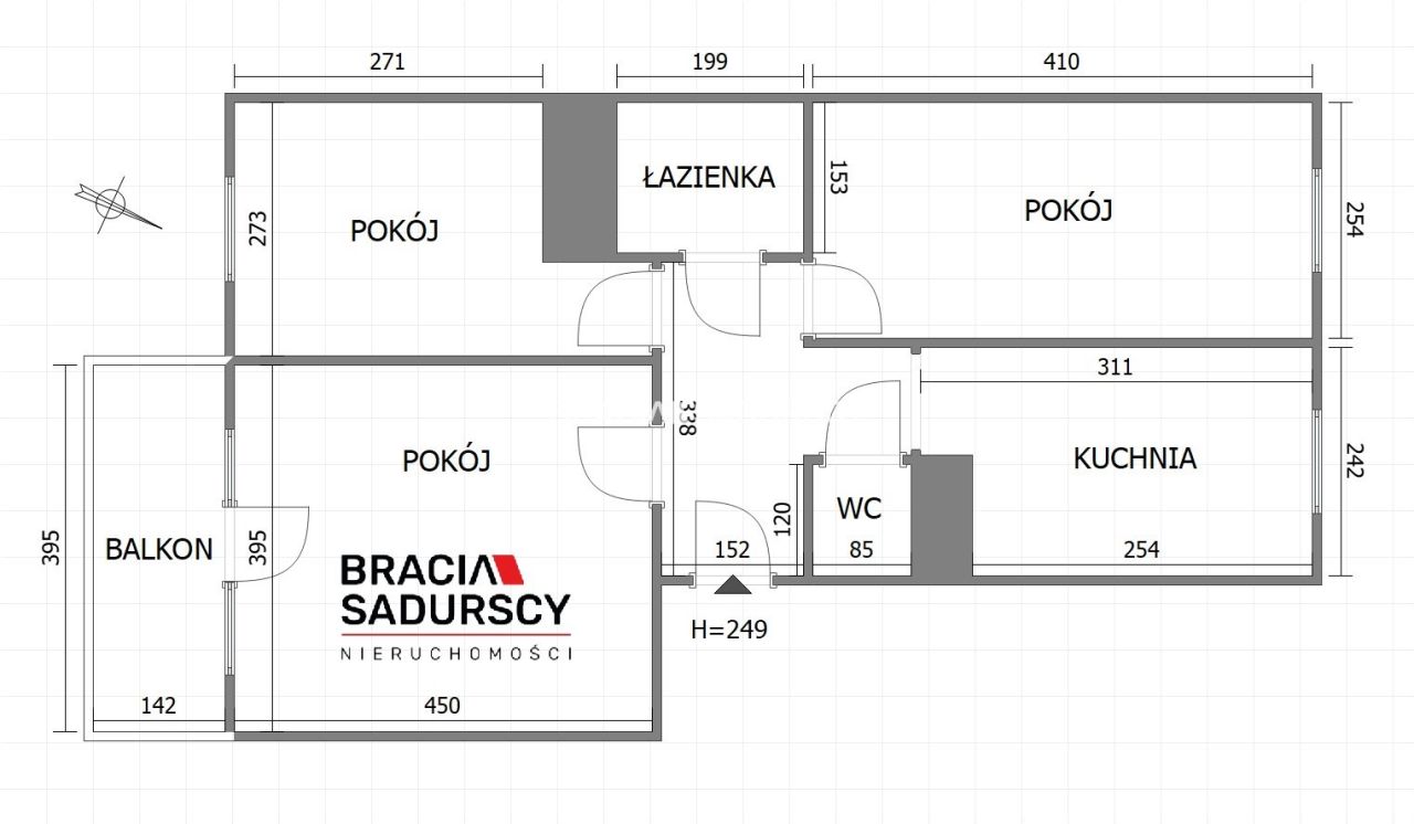 Mieszkanie 3-pokojowe Kraków Czyżyny, ul. Stanisława Skarżyńskiego. Zdjęcie 34