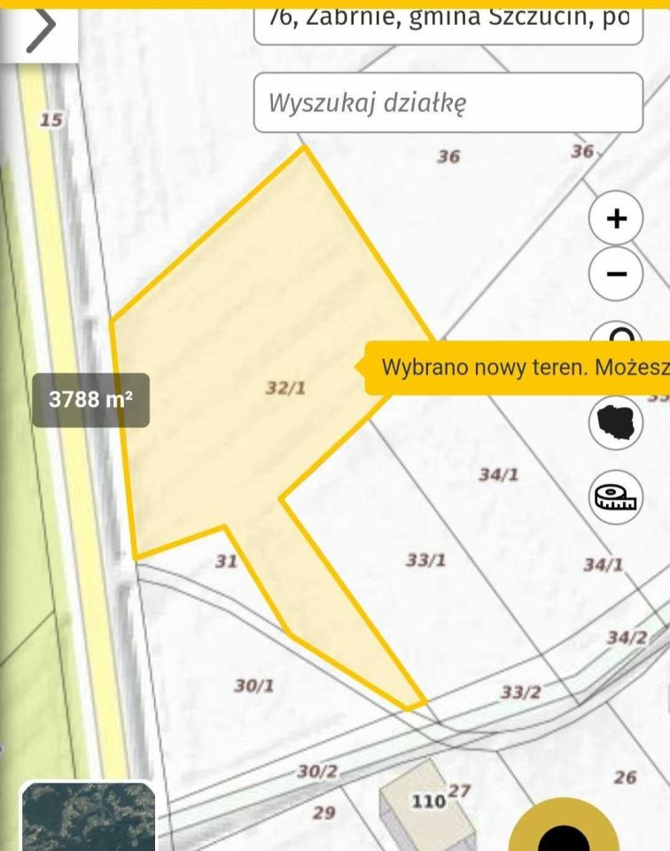 Działka budowlana Zabrnie. Zdjęcie 5